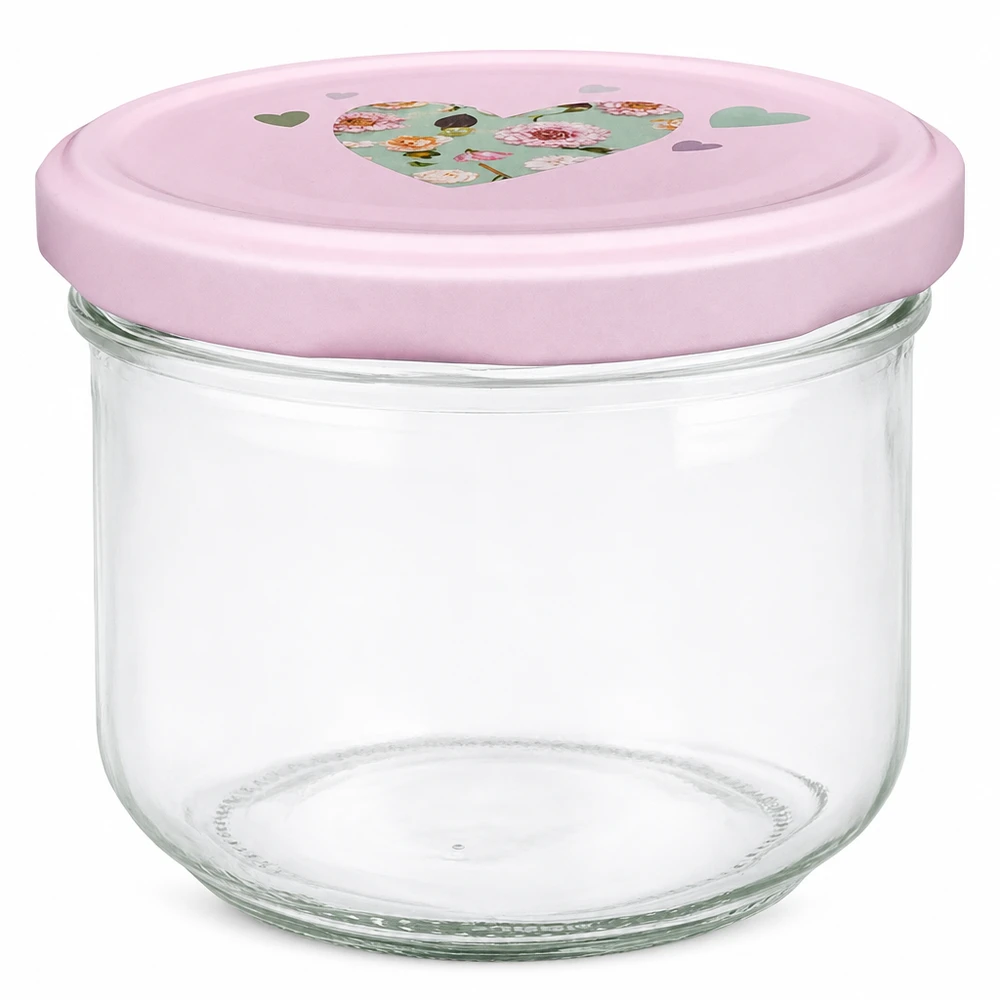 260ml Sturzglas + BasicSeal Deckel Herz rosa UNiTWIST 260ml Sturzglas + BasicSeal Deckel Herz rosa UNiTWIST