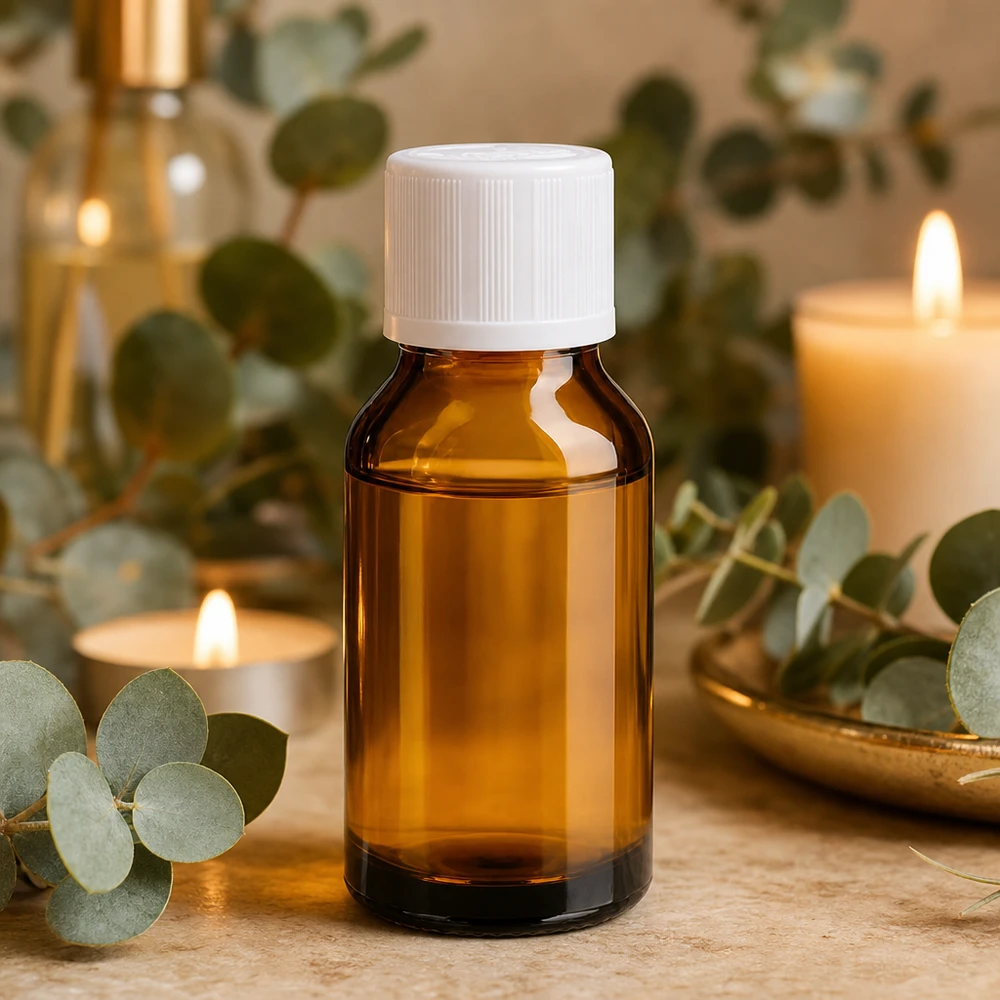 Bottiglia per farmacia marrone 15ml tappo a vite bianco KiSi St Piccolo flacone da farmacia in vetro ambrato da 15 ml con tappo a vite bianco e chiusura di sicurezza per bambini