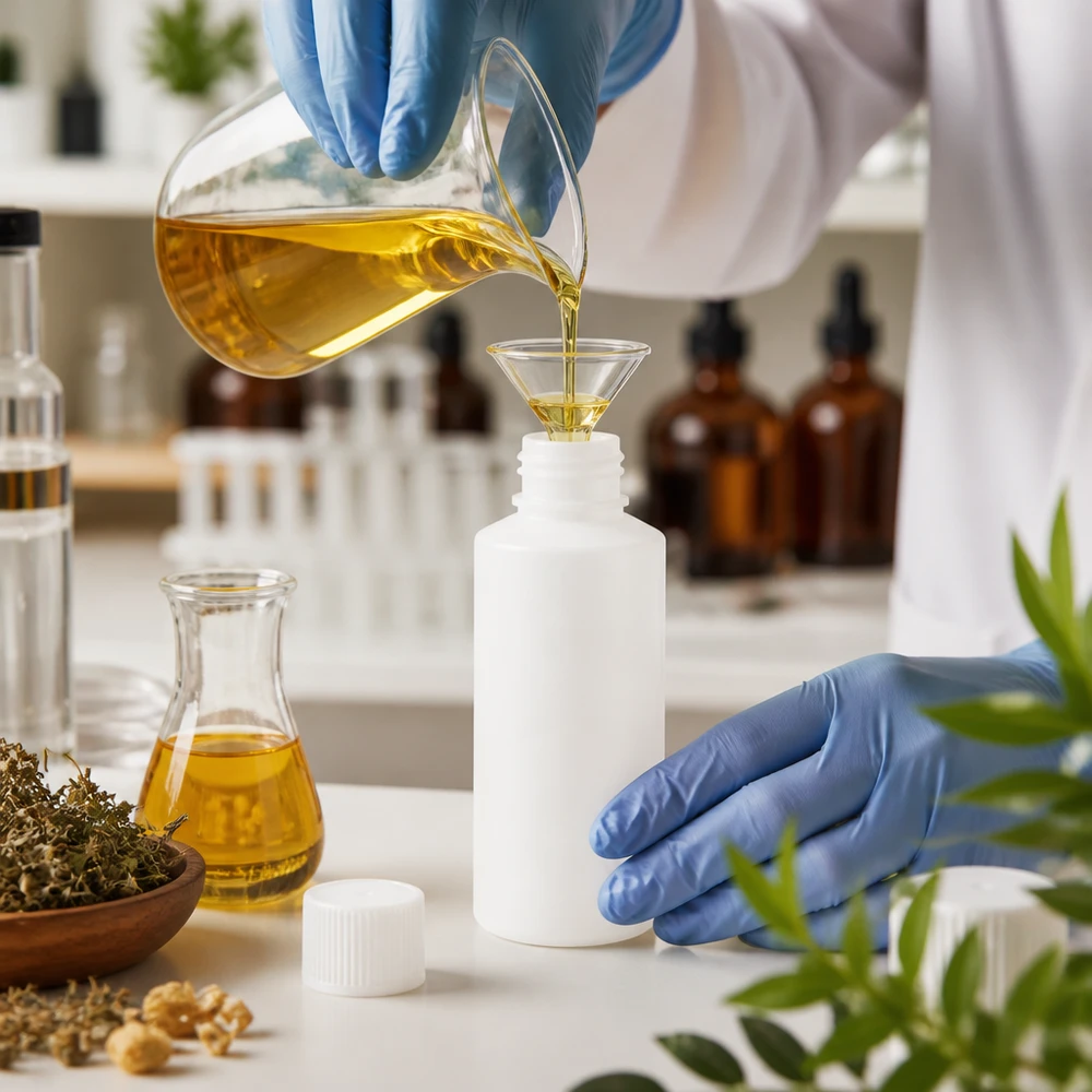 Flacon de pharmacie blanc de 30 ml, résistant aux produits chimiques, destiné au remplissage professionnel en laboratoire