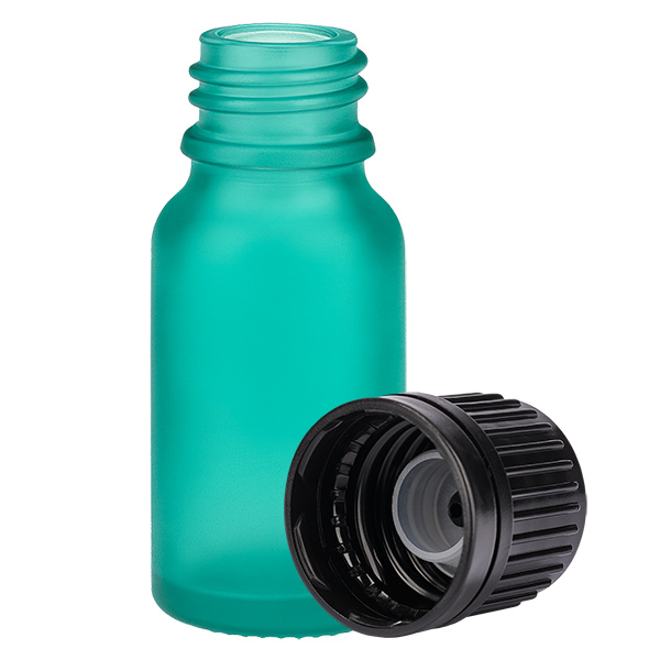 10ml Globuliflasche 3mm Giessring schwarz Originalitätsverschluss GreenL. UT18/10