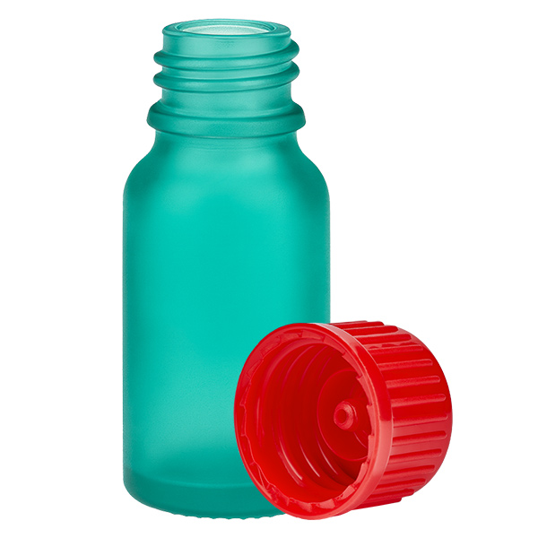 10ml Flasche 11mm Schraubverschluss rot Standard GreenLine UT18/10