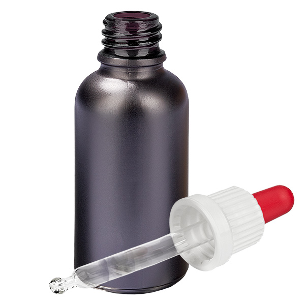Bottiglia per pipette da 30 ml bianco/rosso OV BlackLine UT18/30 Bottiglia per pipette da 30 ml bianco/rosso OV BlackLine UT18/30