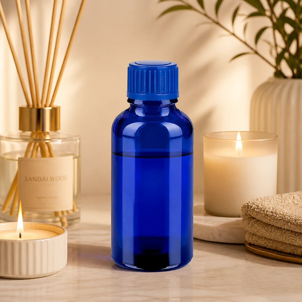 30ml Flasche 11mm Schraubverschluss blau Standard BlueLine UT18/30 30ml Premium Glasflasche in Apothekerqualität mit optimaler Füllmenge für den Hausgebrauch