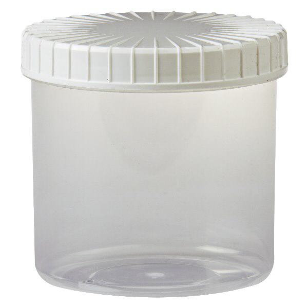 Barattolo trasparente a vite 375 ml con tappo scanalato Barattolo trasparente a vite 375 ml con tappo scanalato