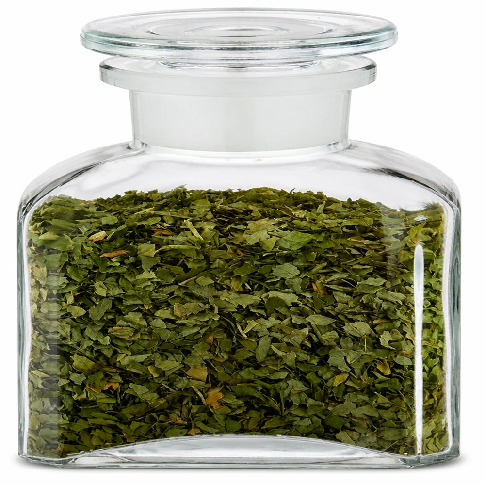 Barattolo per spezie a collo largo da 150 ml in vetro trasparente con tappo ermetico