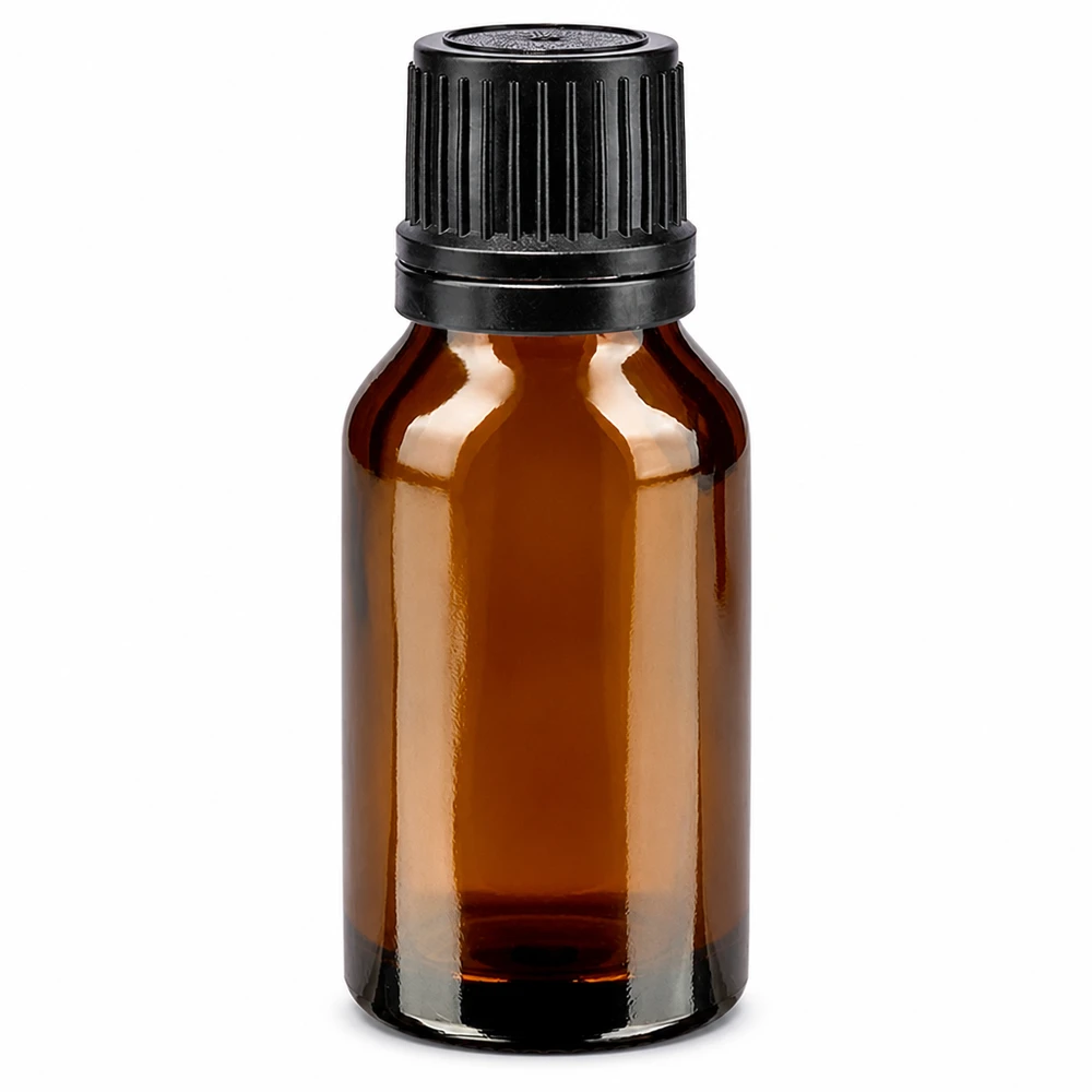 Apothekenflasche braun 15ml Schraubverschluss schwarz Giessring Originalitätsverschluss Hochwertige Braunglas Flasche 15ml mit schwarzem Schraubverschluss UV-Schutz Apotheke
