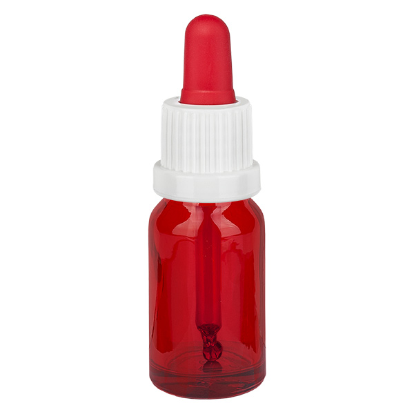 Bottiglia per pipette da 10 ml bianco/rosso OV RedLine UT18/10 Bottiglia per pipette da 10 ml bianco/rosso OV RedLine UT18/10