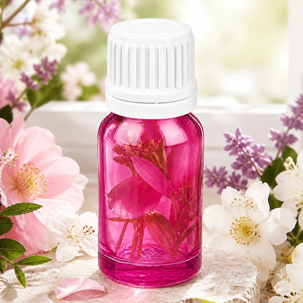 10ml Flasche 11mm Schraubverschluss weiss Originalität Schraubverschlusserschluss PurpleLine UT18/10 Lichtgeschützte 10ml Flasche in Violettglas mit hygienischem weißem Verschluss für Reinsubstanzen