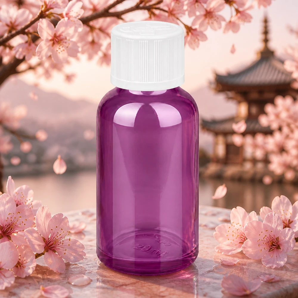 30ml Tropfflasche 1.2mm weiß Standard Kindersicher PurpleLine.UT18/30 Hochwertige 30ml Flasche in Violett mit kindersicherem Tropfverschluss für Labor und Kosmetik