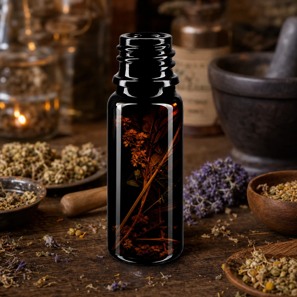 Violettglas Flasche 10ml DIN 18 (Mironglas) Violettglas Flasche 10ml DIN 18 mit breiter Öffnung für einfaches Befüllen von Ölen