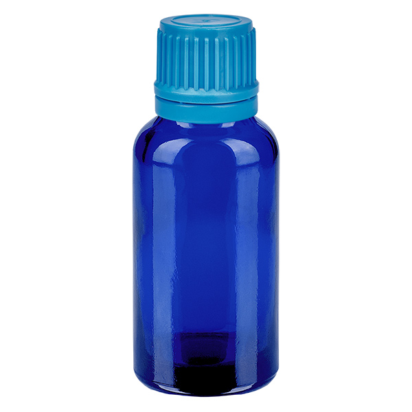 30ml Flasche 11mm Schraubverschluss blau Originalitätsverschluss BlueLine UT18/30