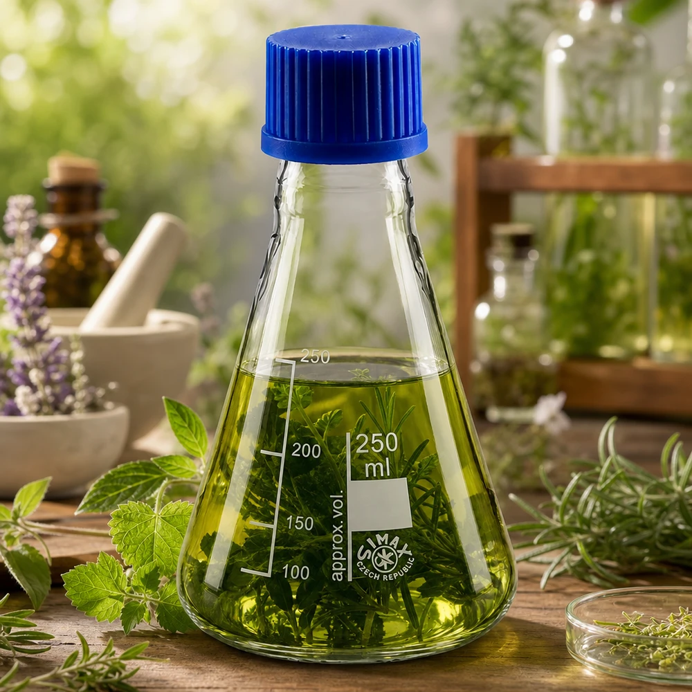 Beuta da 250 ml resistente al calore con base stabile per un appoggio sicuro in laboratorio