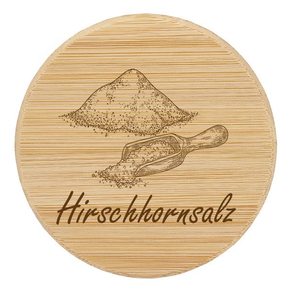 Holzdeckel "Hirschhornsalz" für WECK RR60