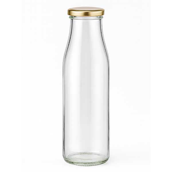 500ml Glasflasche + BasicSeal Deckel gold UNiTWIST