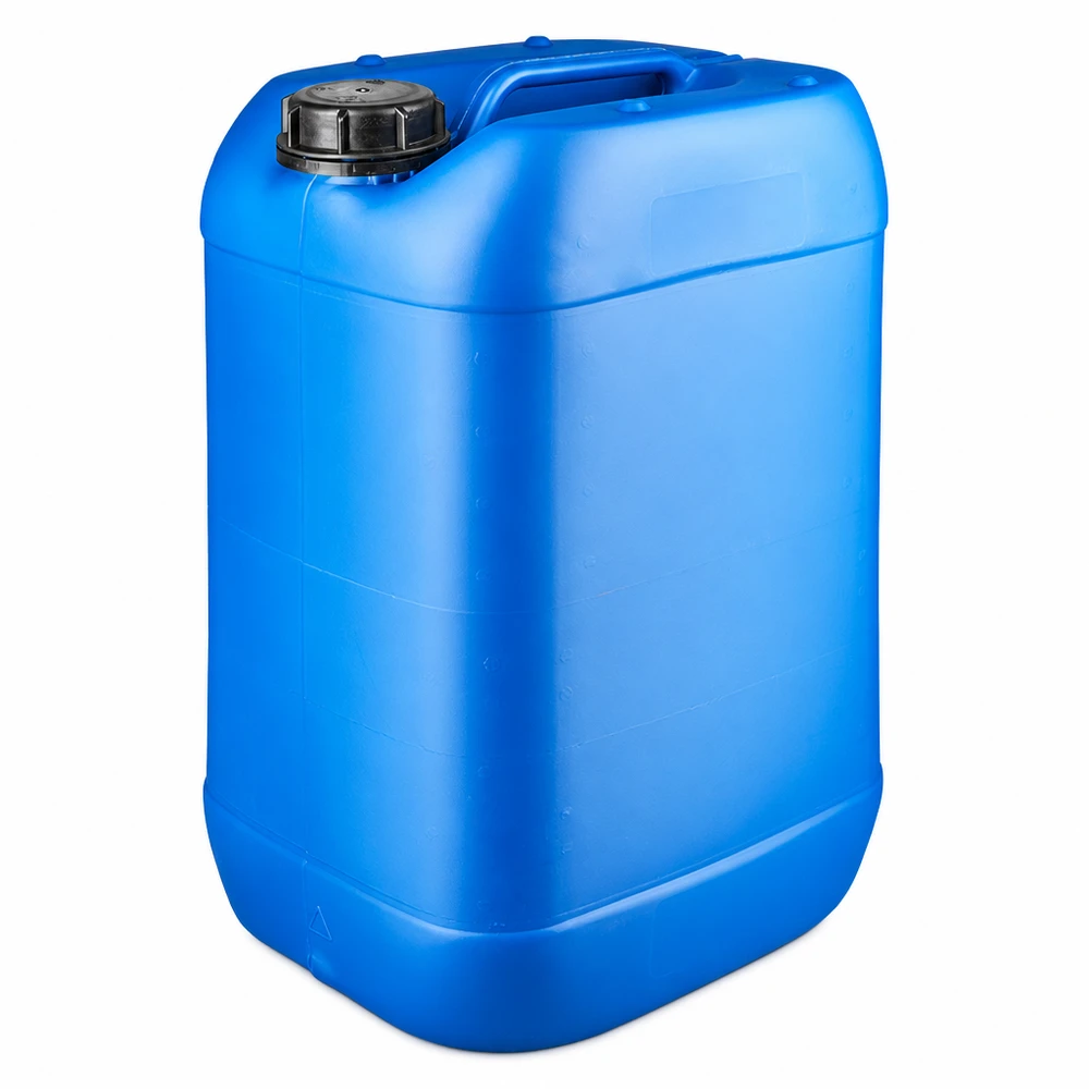 Kanister 25 Liter blau mit Schraubverschluss Originalitätsverschluss Blauer 25 Liter Wasserkanister mit schwarzem OV Schraubverschluss lebensmittelecht