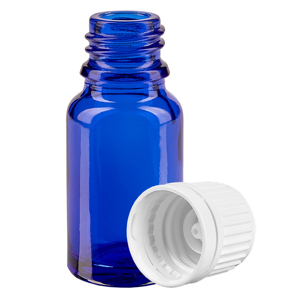 10ml Flasche 11mm Schraubverschluss weiß Originalitätsverschluss BlueLine UT18/10