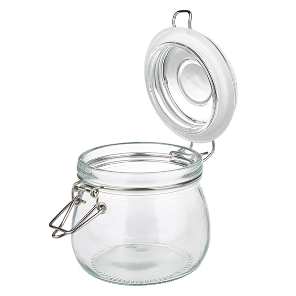 500ml Vorratsglas mit Silikonring und Bügelverschluss UNiTWIST