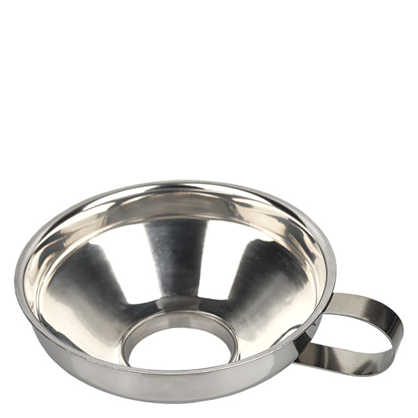 Trichter 10.5x4.5x3.6cm aus Edelstahl mit Griff
