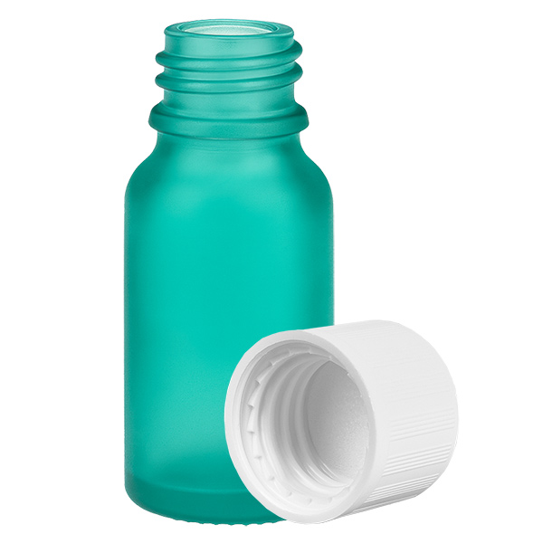 10ml Flasche 11mm Schraubverschluss weiß Standard Kindersicherung GreenLine UT18/10