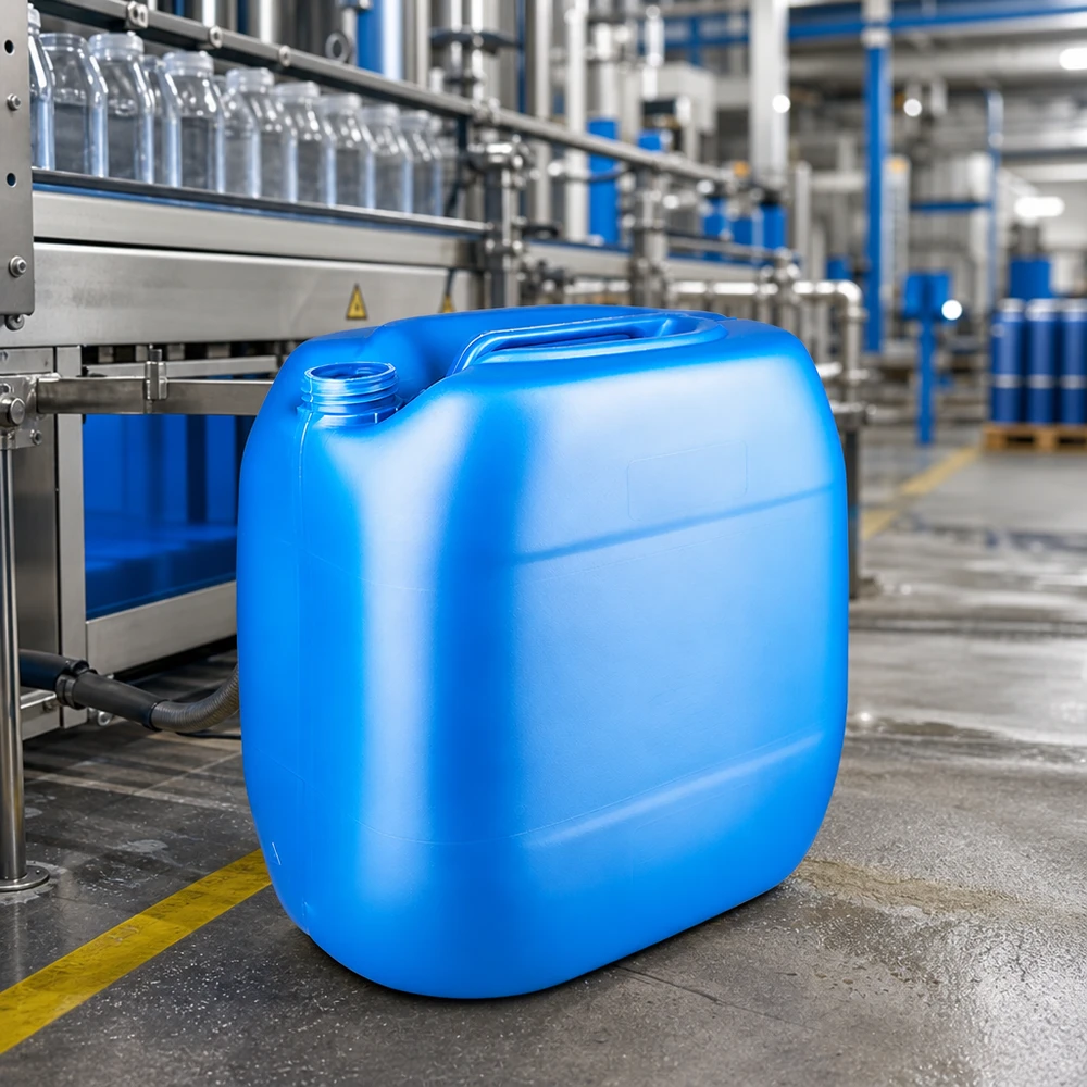 Kanister 30 Liter blau ohne Verschluss Lichtundurchlässiger blauer Kunststoffkanister 30 L ohne Verschluss für Außeneinsatz