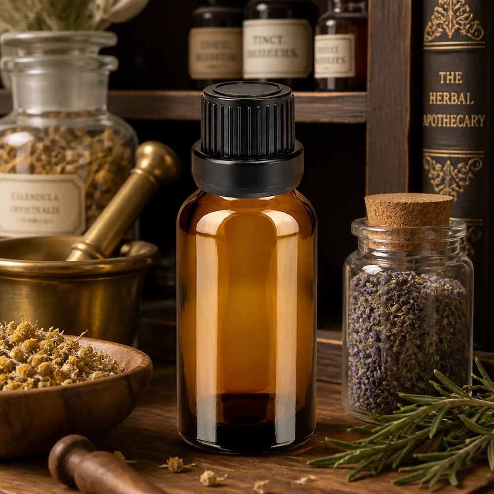 Flacone contagocce da 10 ml 2 mm nero OV BrownLine UT18/10 Flacone di vetro per protezione dalla luce 10ml marrone con tappo a vite nero per sostanze sensibili ai raggi UV