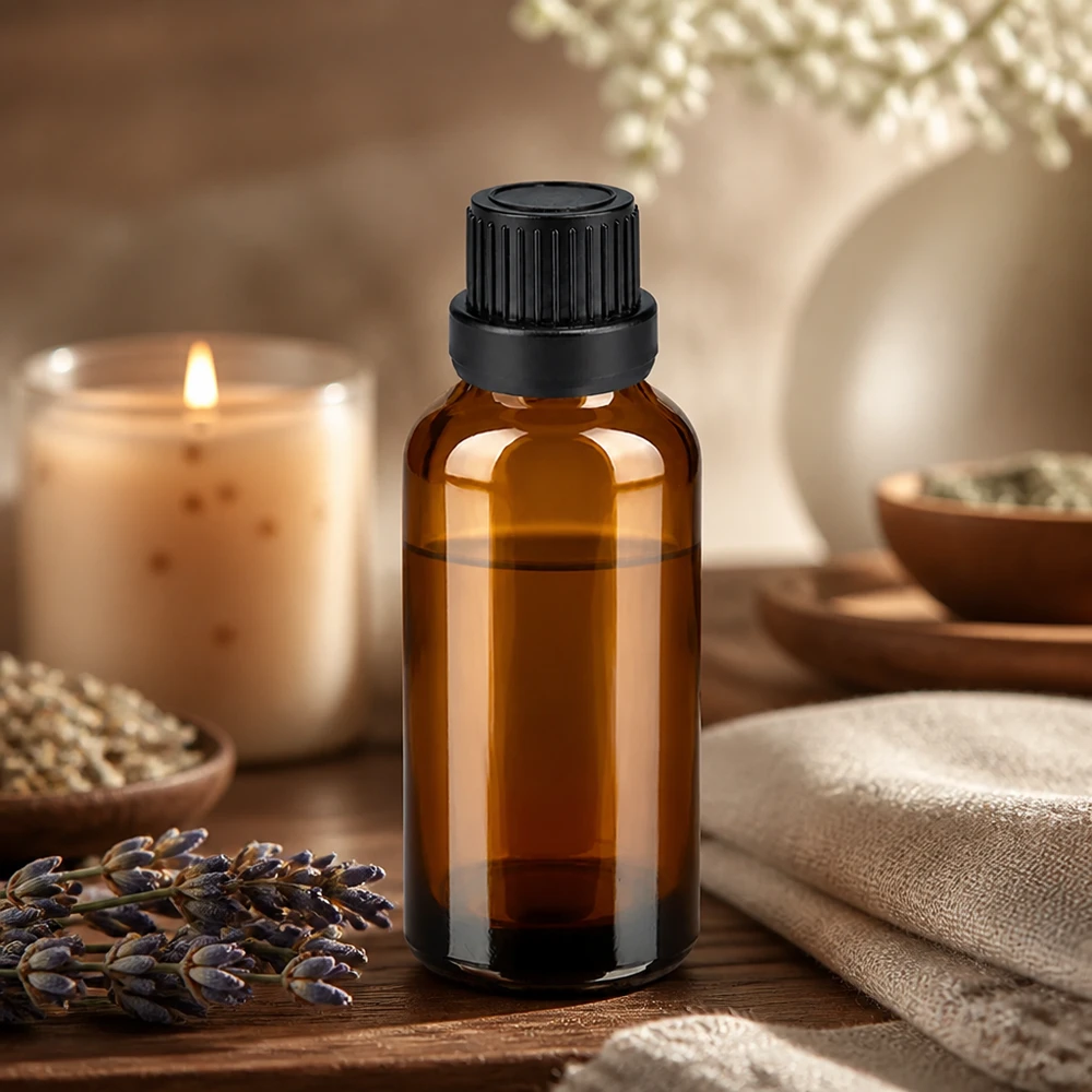 30ml Flasche 11mm Schraubverschluss schwarz OriginalitätsverschlussII BrownLine UT18/30 Umweltfreundliche 30ml Glasflasche wiederverwendbar für nachhaltige Kosmetik und Wellness