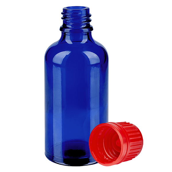 50ml Flasche 11mm Schraubverschluss rot Originalitätsverschluss BlueLine UT18/50