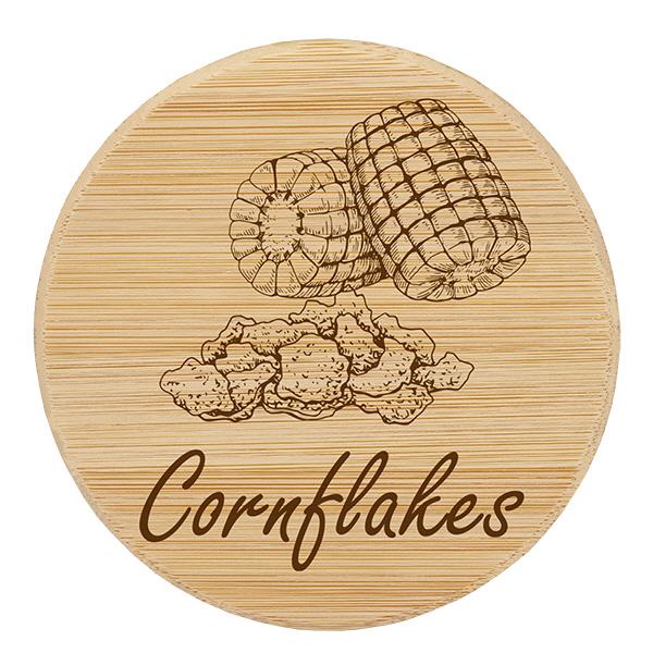 Holzdeckel "Cornflakes" für WECK RR100