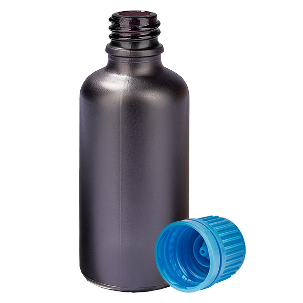 Bottiglia da 50ml 11mm SV blu OV BlackLine UT18/50 Bottiglia da 50ml 11mm SV blu OV BlackLine UT18/50