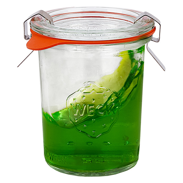 12er Set Weck Gläser 160 ml Sturzgläser mit 12 Glasdeckeln,