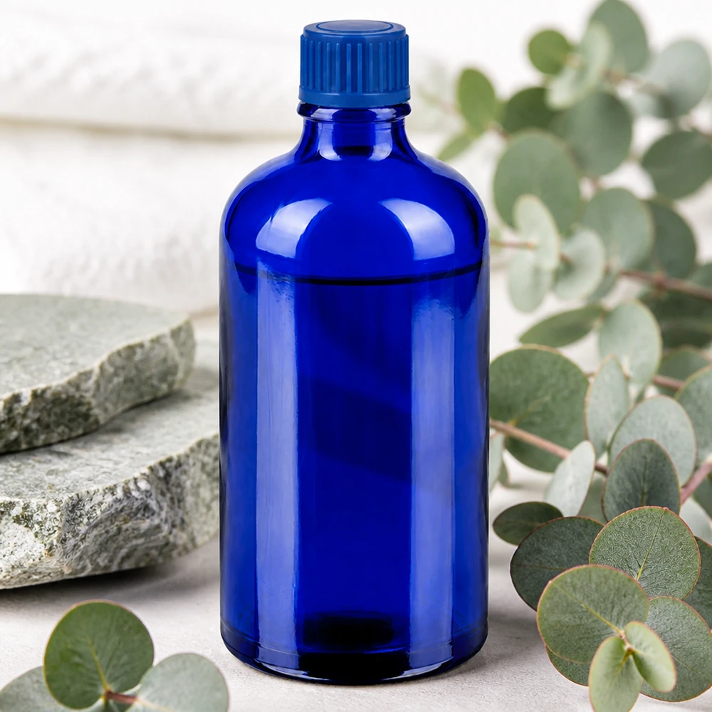 100ml Flasche 11mm Schraubverschluss blau Standard BlueLine UT18/100 Professionelle Laborflasche 100ml STD BlueLine mit präzisem Verschlusssystem blau