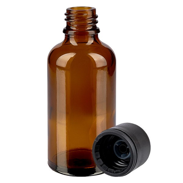 30ml Flasche 6mm Schraubverschluss schwarz Standard BrownLine UT18/30