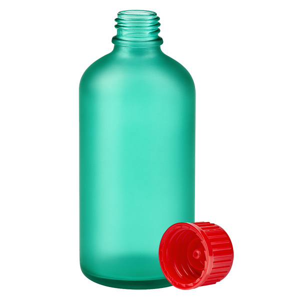 100ml Flasche 11mm Schraubverschluss rot Standard GreenLine UT18/100
