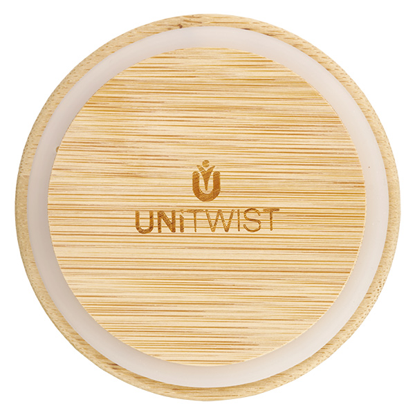 370ml Tulpenglas WECK RR80 mit Holzdeckel