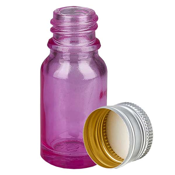 10ml Flasche 11mm Schraubverschluss Alu-Silberer Standard PurpleLine.UT18/10