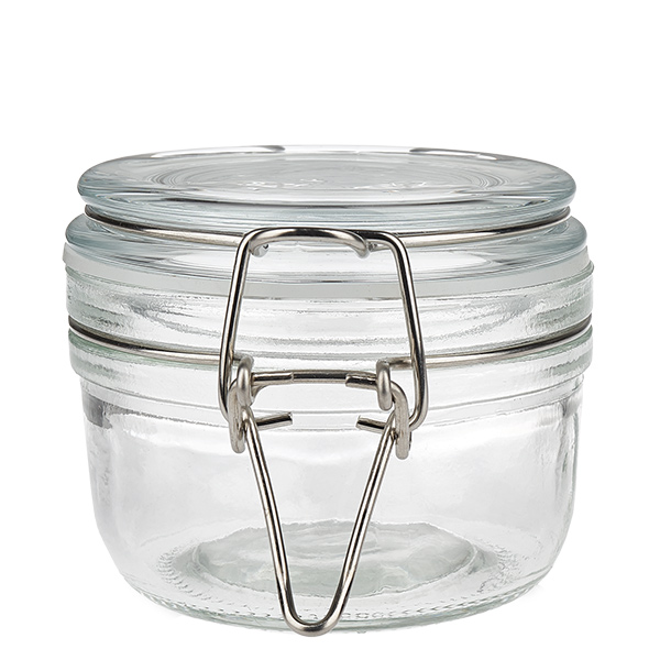 200ml Vorratsglas mit Silikonring und Bügelverschluss UNiTWIST Barattolo da 200 ml con pratico tappo girevole per una conservazione sicura degli alimenti