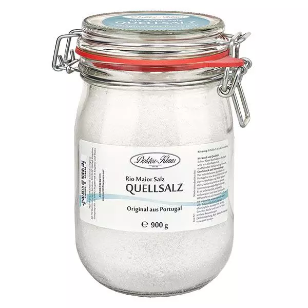 Quellsalz (Rio Maior) aus Portugal 900g Doktor-Klaus