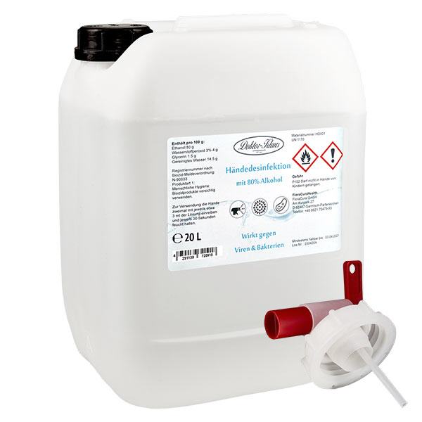 Ricarica per la disinfezione delle mani 20L Doktor-Klaus Ricarica per la disinfezione delle mani 20L Doktor-Klaus