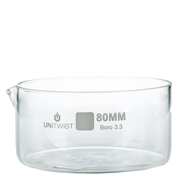 Piatto per cristallizzazione ø80 mm in vetro borosilicato UNiTWIST Piatto per cristallizzazione ø80 mm in vetro borosilicato UNiTWIST