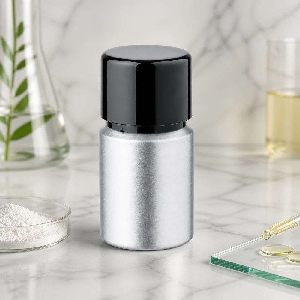 10ml gebeizte Aluflasche mit Schraubkappe Praktische 10ml Metallflasche mit gebeizter Finish - optimaler Schutz vor Licht und Oxidation