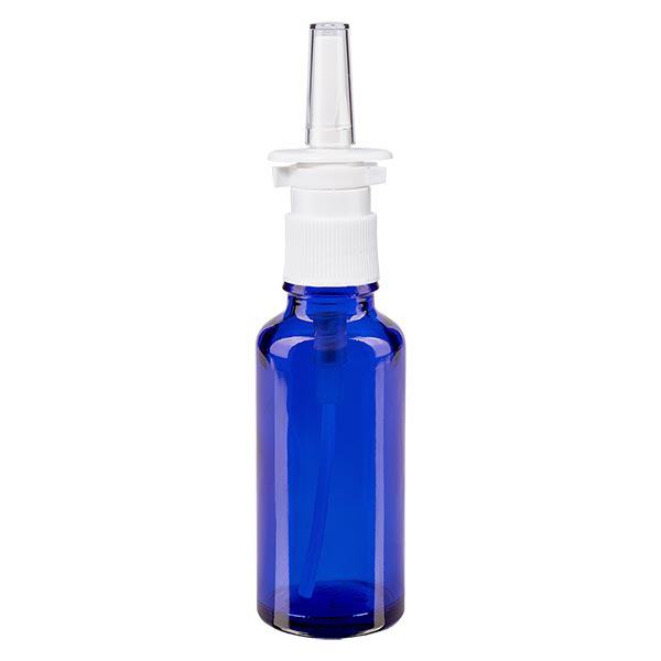 Apothekenflasche blau 30ml Nasenzerstäuber weiß Standard