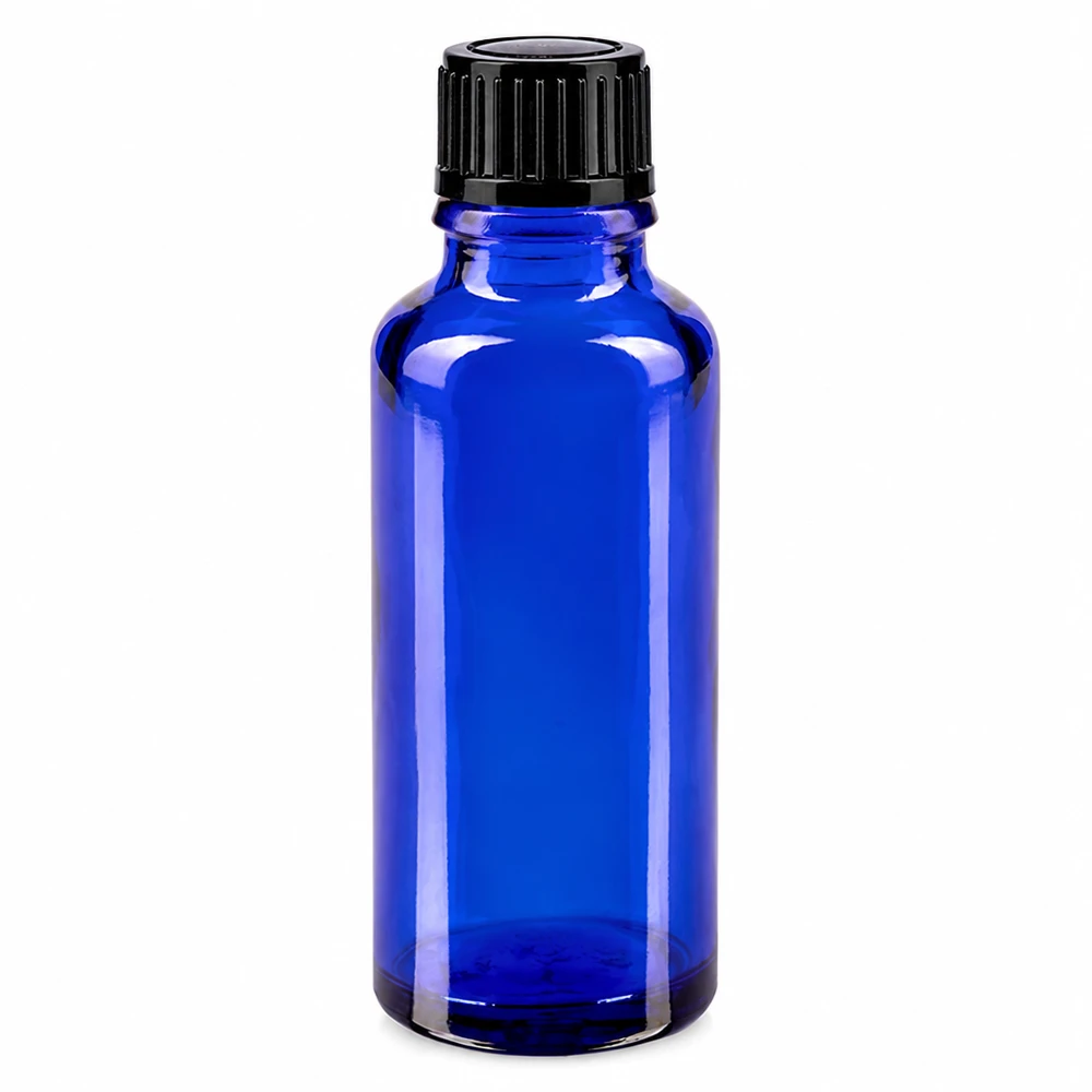Apothekerflasche blau 30ml aus hochwertigem Glas ideal für ätherische Öle