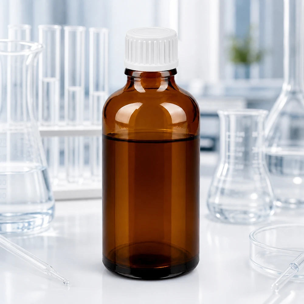 50ml Tropfflasche 0.9mm weiß Standardverschluss BrownLine UT18/50 50ml Apothekerflasche braun mit weißer Tropfkappe und engem Hals für hygienische Entnahme