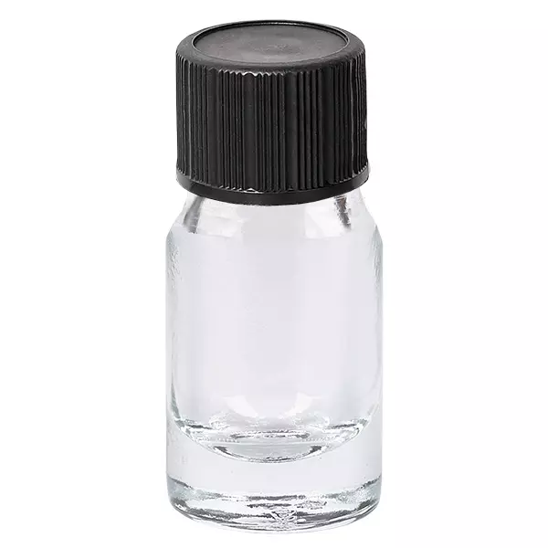 Flacon compte-goutte 5ml 1mm noir STD ClearLine UT18/5