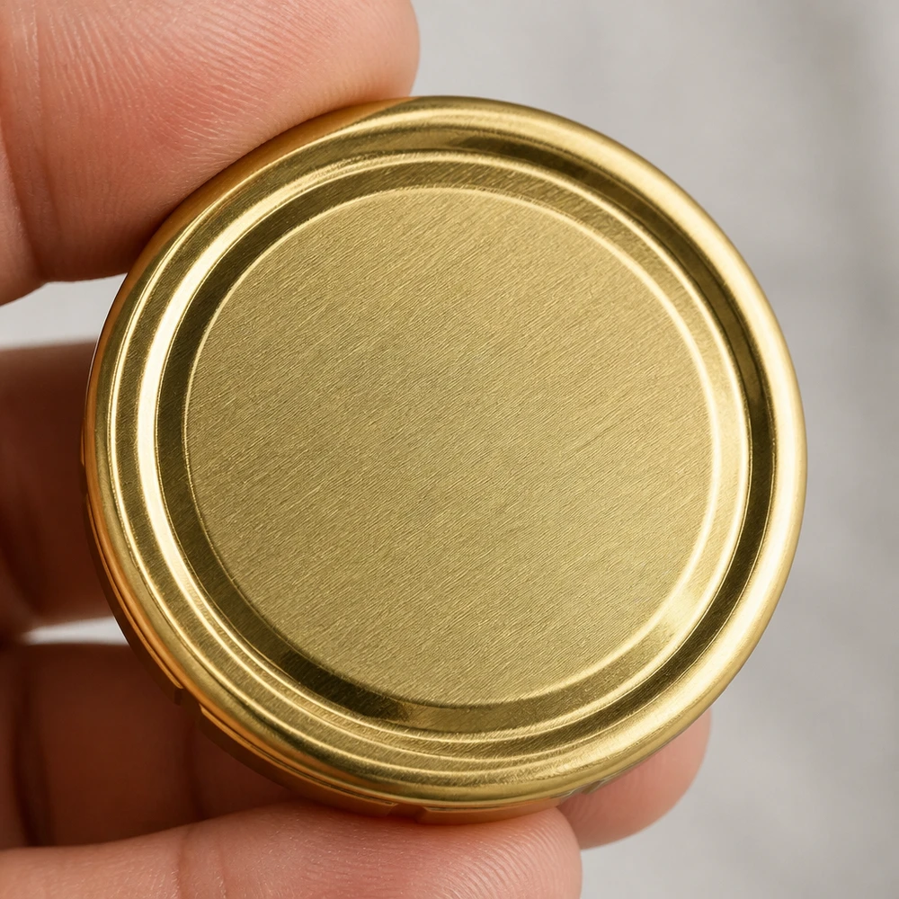UNiTWIST TO58 gold, BioSeal, BPA-NI, unitemp Gebördelter Rand 58mm Twist-Off-Deckel gold UNiTWIST BioSeal lebensmittelecht unitemp