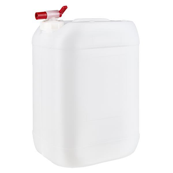 Tanica da 25 litri con rubinetto di scarico Tanica da 25 litri con rubinetto di scarico