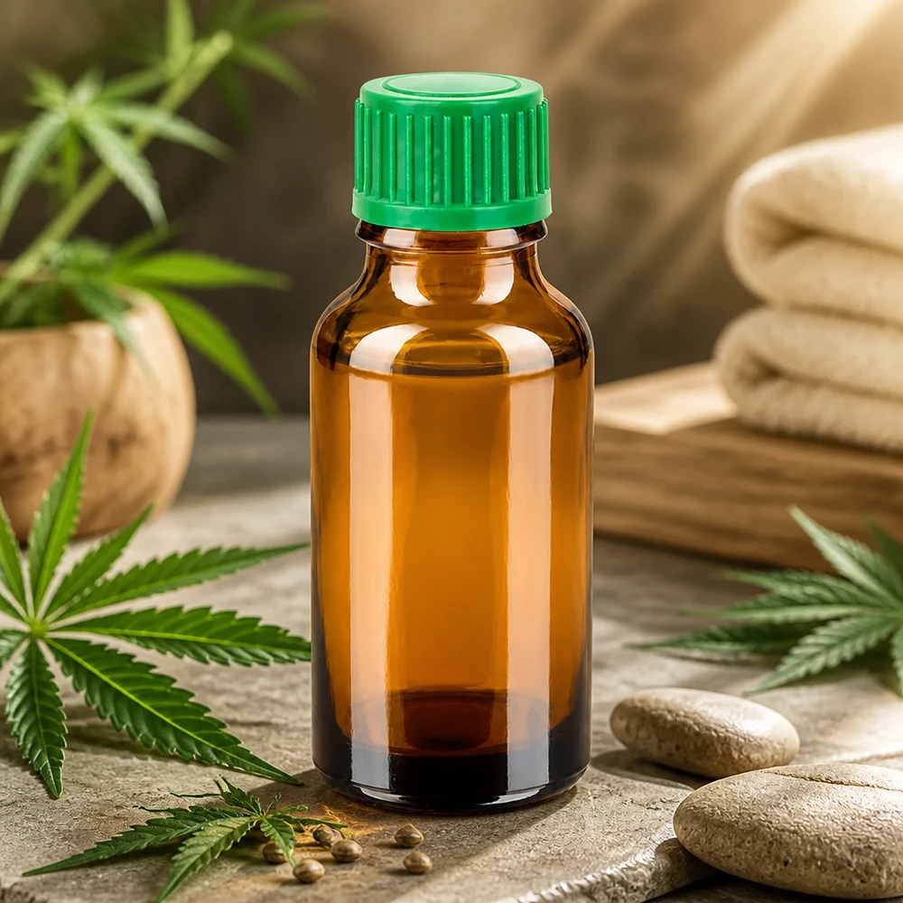 Flacone compatto in vetro ambrato da 20 ml con dosaggio accurato per uso domestico e di laboratorio