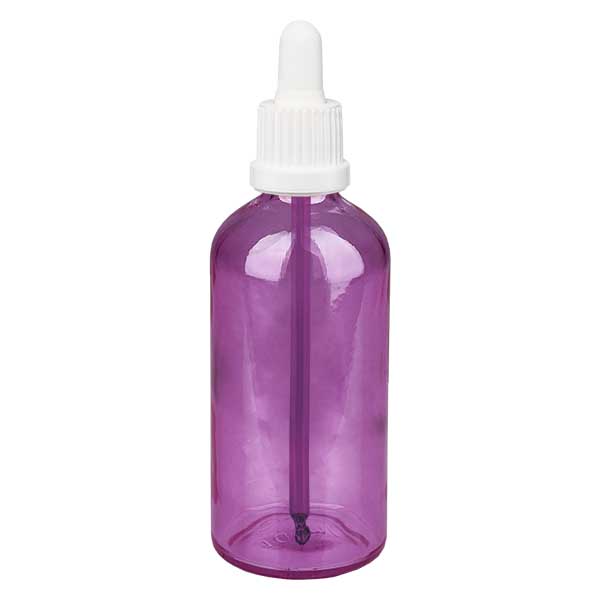 100ml Pipettenflasche weiss Originalität Schraubverschlusserschluss  PurpleLine UT18/100