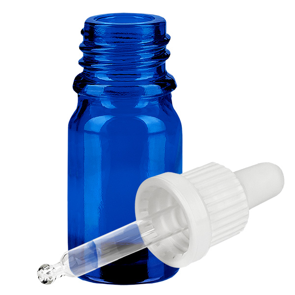 5ml Pipettenflasche weiß Originalitätsverschluss BlueLine UT18/5