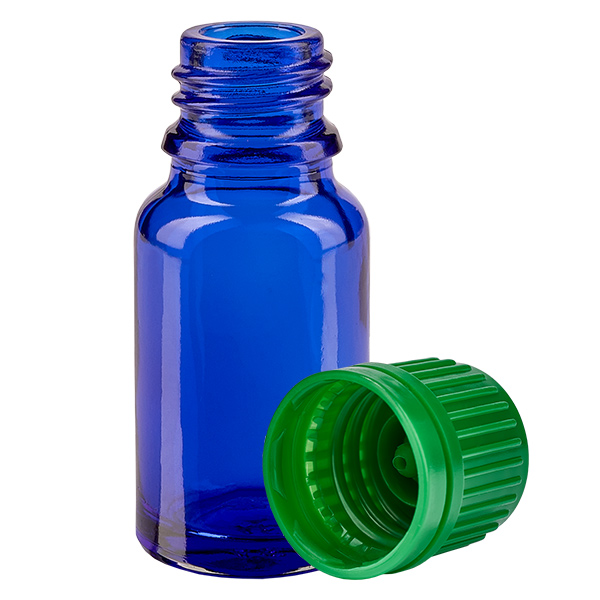 10ml Flasche 11mm Schraubverschluss grün Originalitätsverschluss BlueLine UT18/10